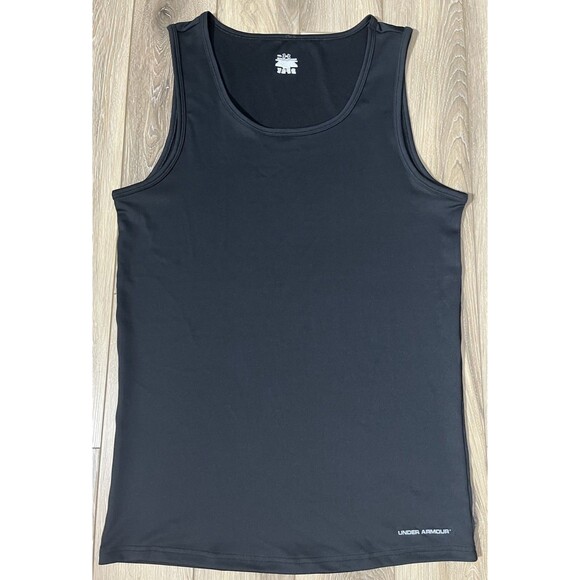 Under Armour Black Athletic Tank Top Mens Sz XXL Loose Fit Gym Training - Picture 2 of 8